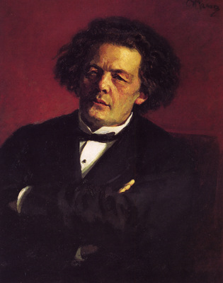 Repin Iliya Portrait of the pianist conductor and composer A G  Rubinstein