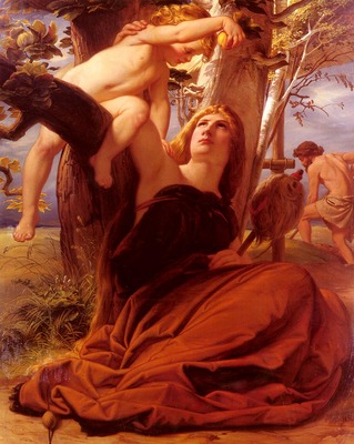 Steinle Eduard Jakob von Adam And Eve After The Fall