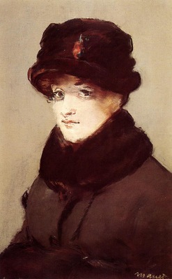 woman in furs portrait of mery laurent