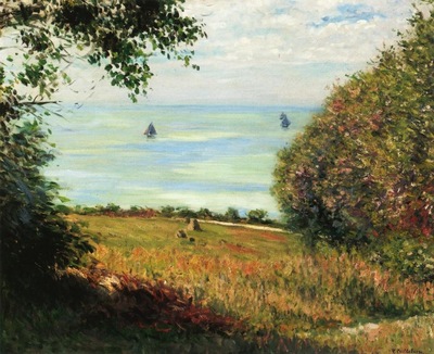 view of the sea from villerville  also known as sea scape