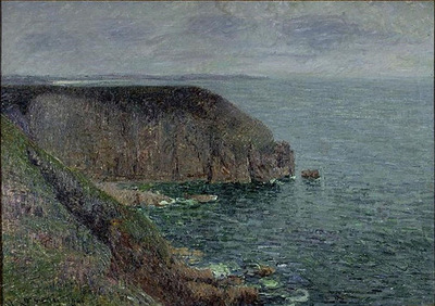 Cliffs in Gray Weather