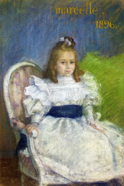 portrait of marcelle mezieres nine years old