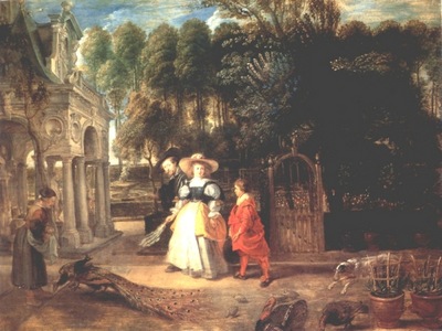rubens in his garden with helena fourment