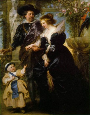 rubens his wife helena fourment and their son peter paul