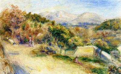 the view from collettes cagnes 1910