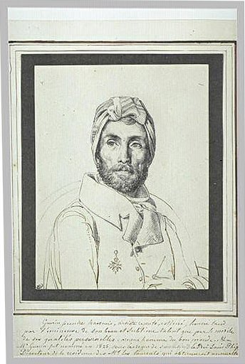 Jodocus Sebastiaen van den Abeele   Portrait du peintre Guerin