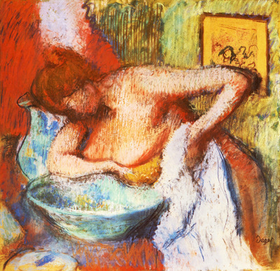 La Toilette Pastel 60x61 cm Ancienne Collection Florence Gould