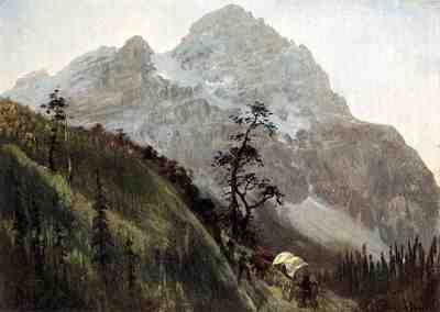 Bierstadt Albert Western Trail the Rockies