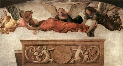 LUINI Bernardino St Catherine Carried To Her Tomb By Angels