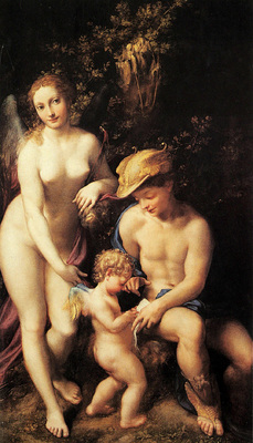 Correggio Venus with Mercury and Cupid