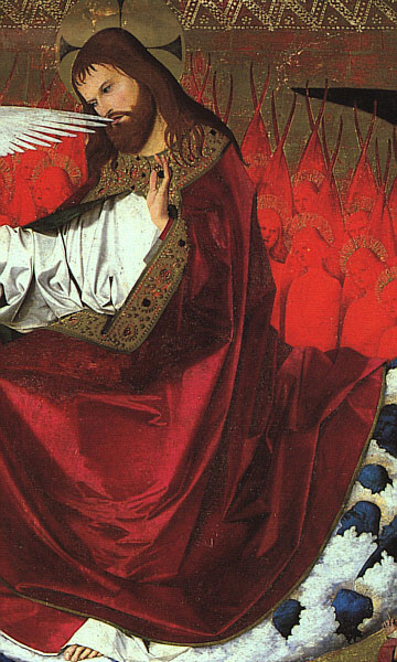 CHARONTON Enguerrand The Coronation Of The Virgin Detail Jesus