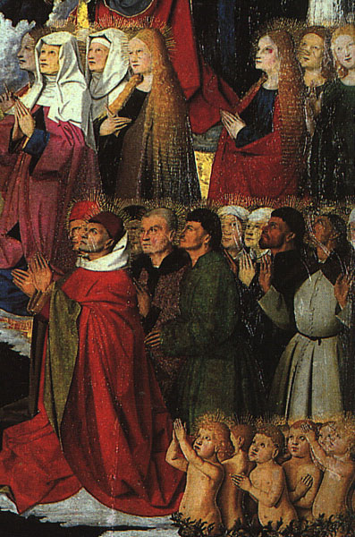 CHARONTON Enguerrand The Coronation Of The Virgin Detail The Crowd
