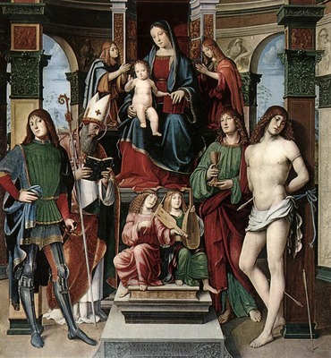 FRANCIA Francesco Madonna And Saints