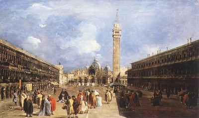 GUARDI Francesco The Piazza San Marco towards the Basilica