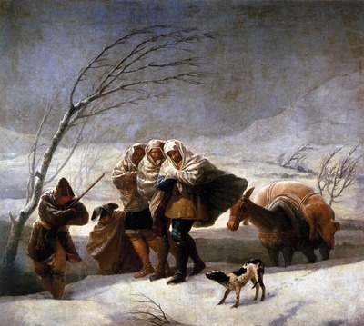 GOYA Francisco de The Snowstorm