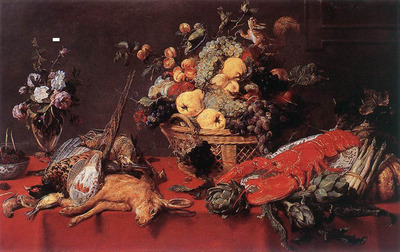 SNYDERS Frans Still Life With A Basket Of Fruit