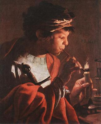 TERBRUGGHEN Hendrick Boy Lighting A Pipe