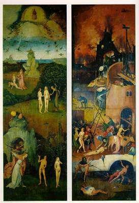 Paradise and Hell left and right panels of a triptych WGA