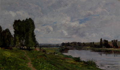 Delpy Hippolyte Camille Washerwoman On The Riverbank