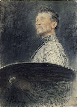 Repin Portrait of A E  Arkhipov