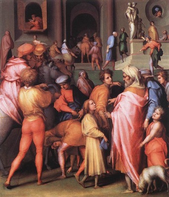 PONTORMO Jacopo Joseph Being Sold To Potiphar