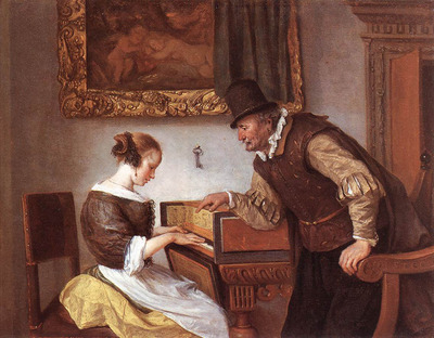 STEEN Jan The harpsichord Lesson