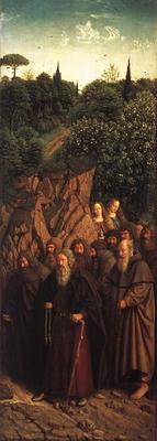 Eyck Jan van The Ghent Altarpiece Adoration of the Lamb The Holy Hermits