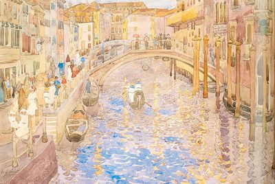 Prendergast Venetian Canal Scene