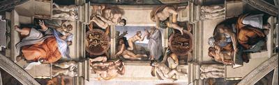 Ceiling of the Sistine Chapel detail2 EUR