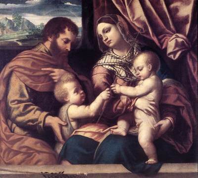 MORETTO da Brescia Holy Family