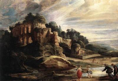 Landscape with the Ruins of Mount Palatine in Rome WGA