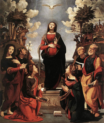 Piero di Cosimo Immaculate Conception with Saints c1505