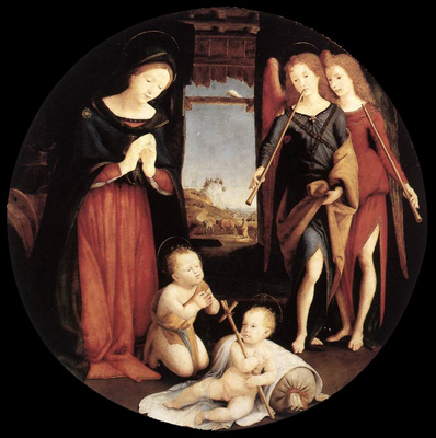 piero di cosimo the adoration of the christ child