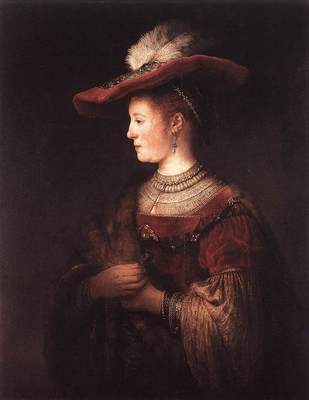 Rembrandt Saskia in Pompous Dress