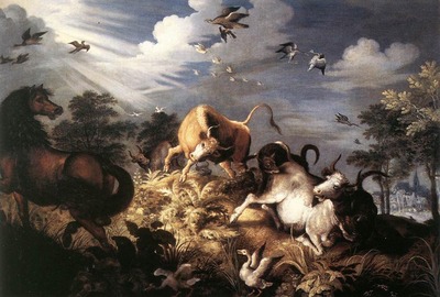 SAVERY Roelandt Horses And Oxen Attacked By Wolves