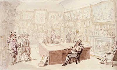 Rowlandson Thomas Mr Michells Picture Gallery At Grove House Enfield