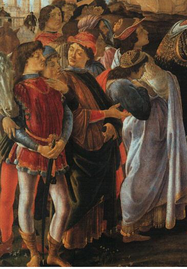 Botticelli magi detail