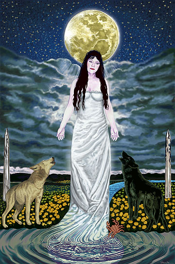 Goddess Art Moon Goddess